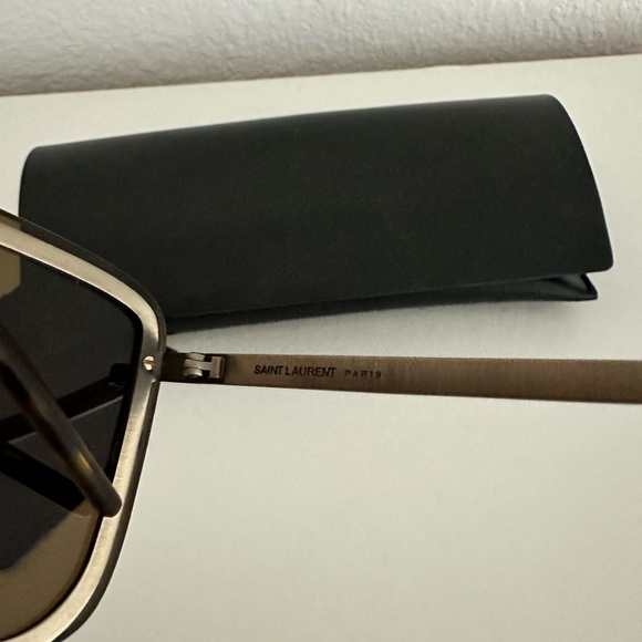 Saint Laurent SL 364 MASK 010 GOLD sunglasses - Picture 3 of 11